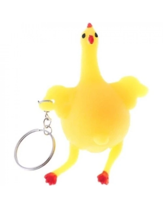 Squishy Yumurtlayan Tavuk Anahtarlık