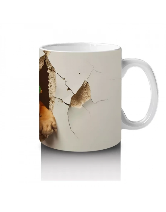 St. Patrick Şapkası Takmış Bulldog – Baskılı Kahve Kupası