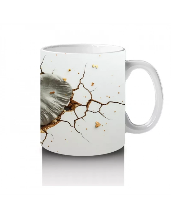 St. Patrick Şapkasıyla Fil Figürü – Baskılı Kahve Kupası