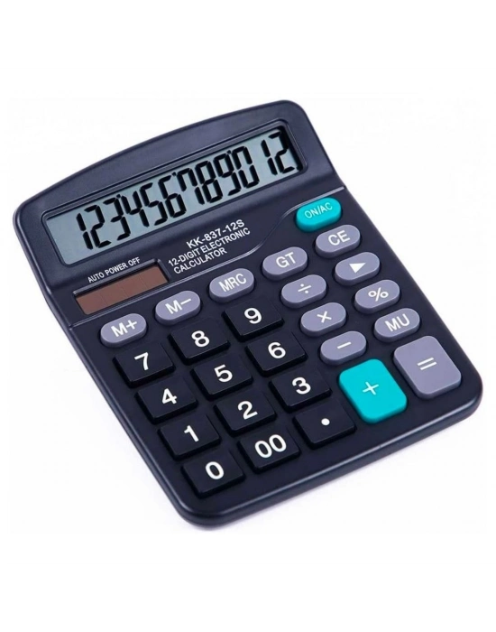 ®  Standart Fonksiyonlu 12 Haneli Geniş LCD Ekran,Pill Masaüstü Hesap Makinesi