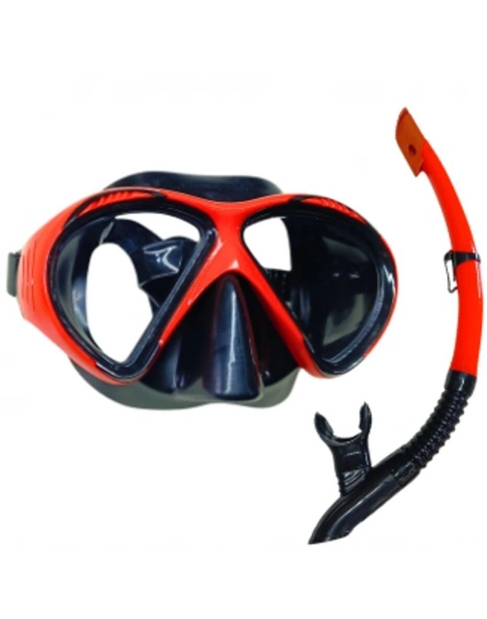 Star Diving Dalış Maskesi ve Snorkel Yetişkin - 51711-KIRMIZI