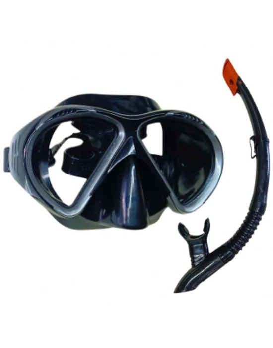 Star Diving Dalış Maskesi ve Snorkel Yetişkin - 51711-SİYAH