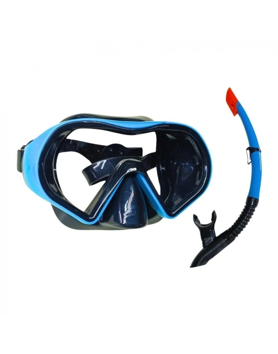 Star Diving Dalış Maskesi ve Snorkel Yetişkin - 51712-MAVİ