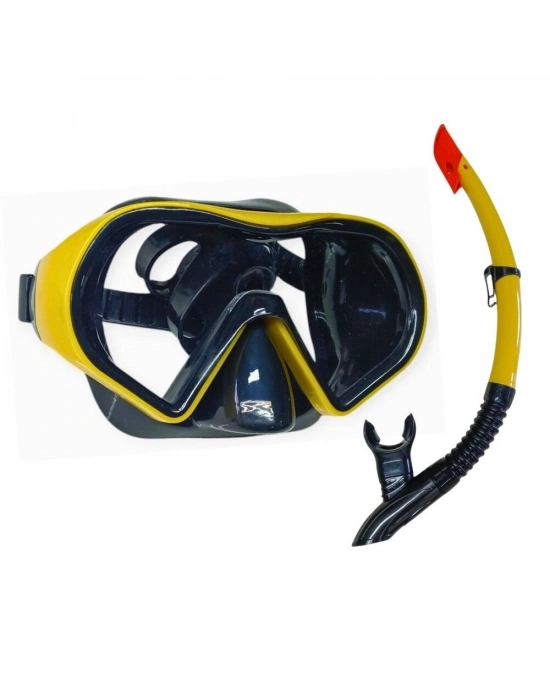 Star Diving Dalış Maskesi ve Snorkel Yetişkin - 51712-SARI