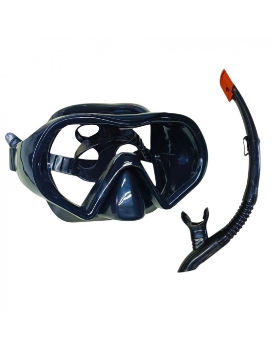 Star Diving Dalış Maskesi ve Snorkel Yetişkin - 51712-SİYAH