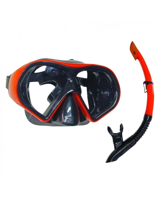 Star Diving Dalış Maskesi ve Snorkel Yetişkin - 51713-KIRMIZI