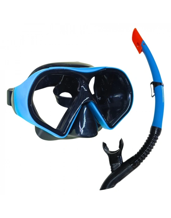 Star Diving Dalış Maskesi ve Snorkel Yetişkin - 51713-MAVİ