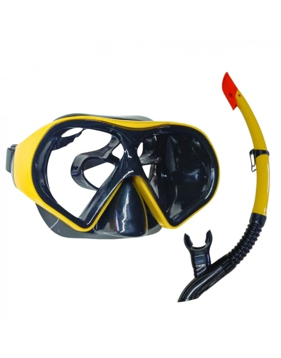 Star Diving Dalış Maskesi ve Snorkel Yetişkin - 51713-SARI