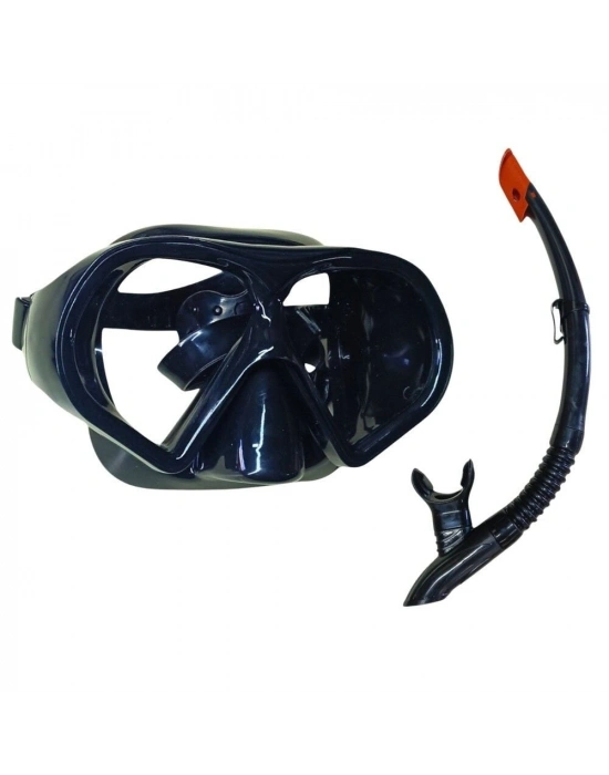 Star Diving Dalış Maskesi ve Snorkel Yetişkin - 51713-SİYAH