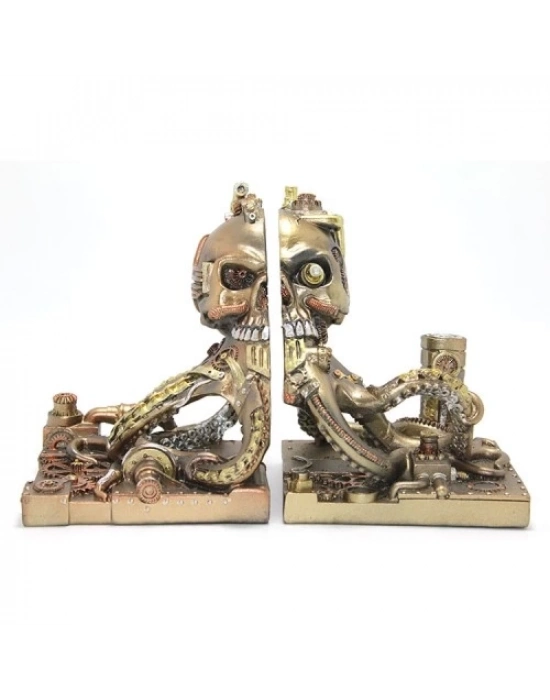 Steampunk Polyester Ahtapot Kitap Stoperi