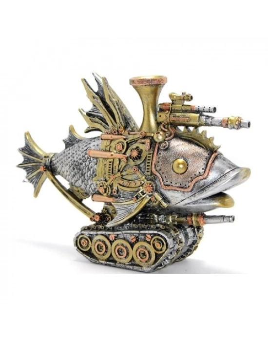 Steampunk Polyester Tasarım Balık Figürü