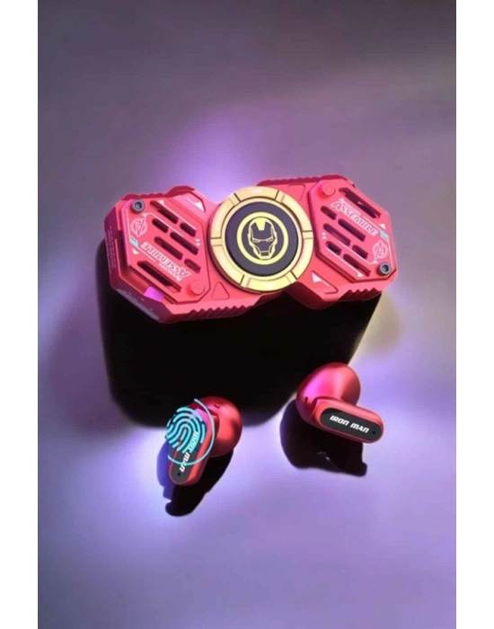 Stres Çarklı Bluetooth Kulaklık Kablosuz Kırmızı Yüksek Ses Kaliteli