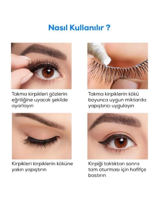 Su Geçirmez Kirpik Yapıştırıcısı Glue Siyah Renk