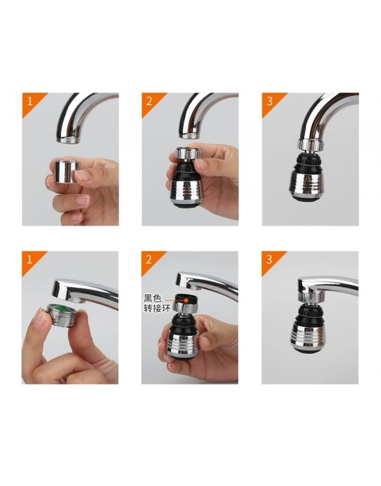 Su Tasarruflu 2 Modlu Musluk Başlığı Kısa