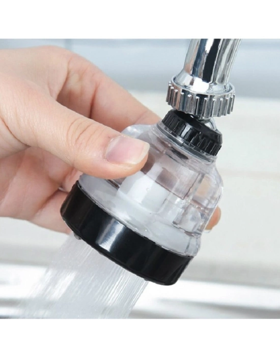 Su Tasarruflu  3 Fonksiyonlu  Oynar  Musluk Başlığı - Şeffaf