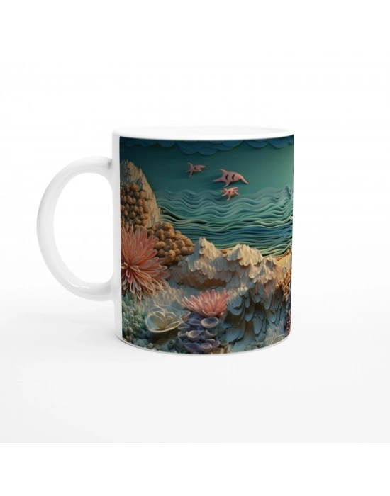 Sualtı Bahçesinde Dans Kupa Bardak