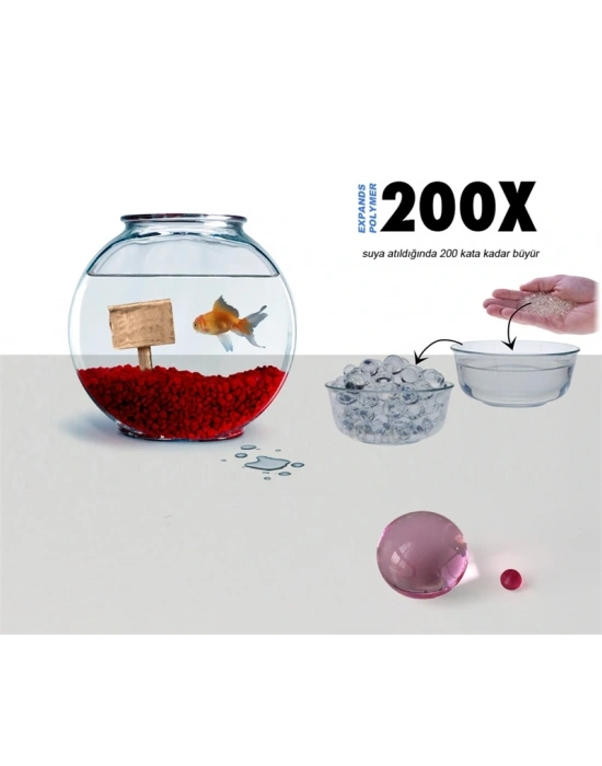 Suda Büyüyen Polymer Vazo Ve Akvaryum Taşları