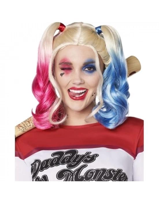 Suicide Squad Harley Quinn Kostüm Peruk