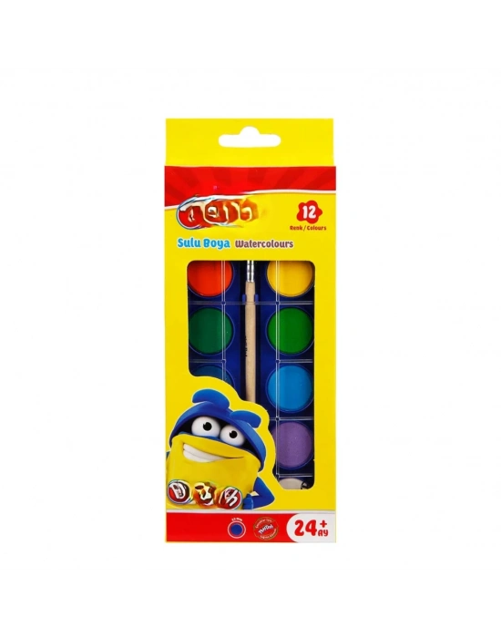 Sulu Boya Küçük 12 Renk