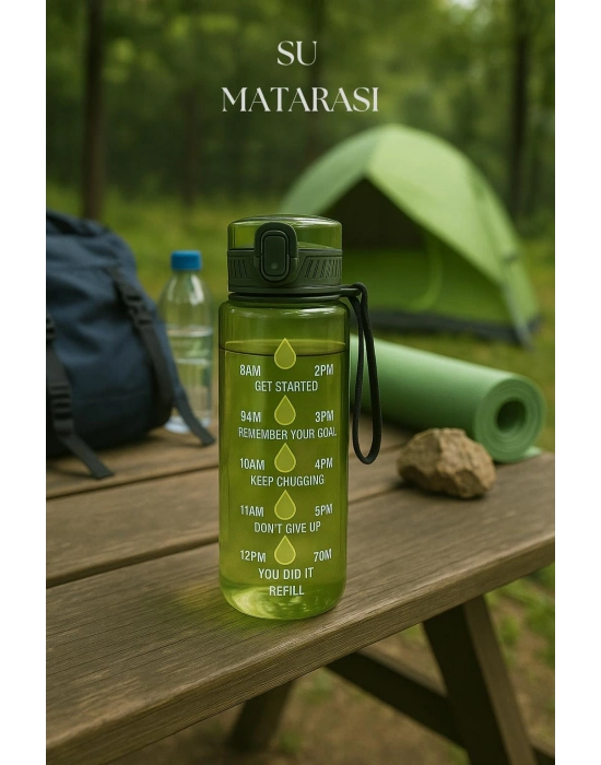 Suluk & Su Şişesi & Sporcu Matara Yeşil 1000 ml