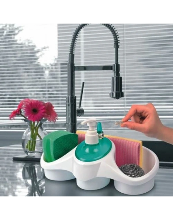 Sünger Hazneli Sıvı Sabunluk - Deterjanlık