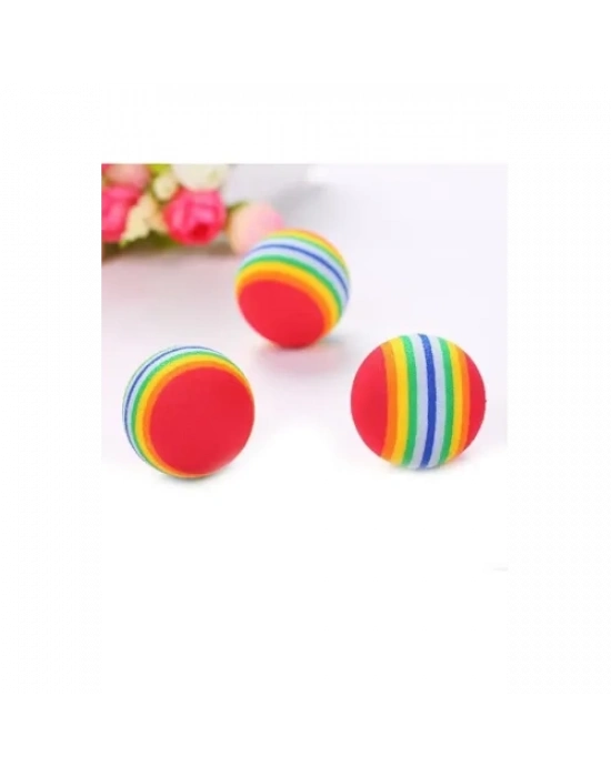 Sünger Kedi Köpek Çiğneme Ve Oyun Topu 4 Adet