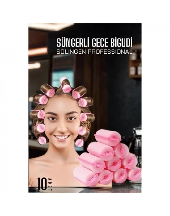 Süngerli Gece Bigudisi 3 cm 10 Adet Solingen Professional