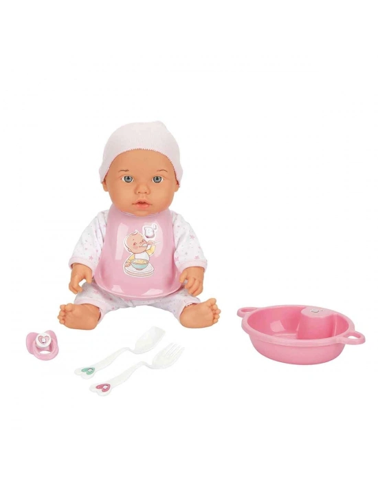 Sunman Bebelou Yemek Zamanı Sesli Bebek Seti 35 Cm