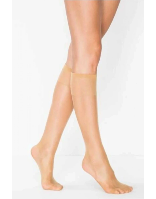 Süper Ince 15 den Mat Pantolon Çorabı Ten