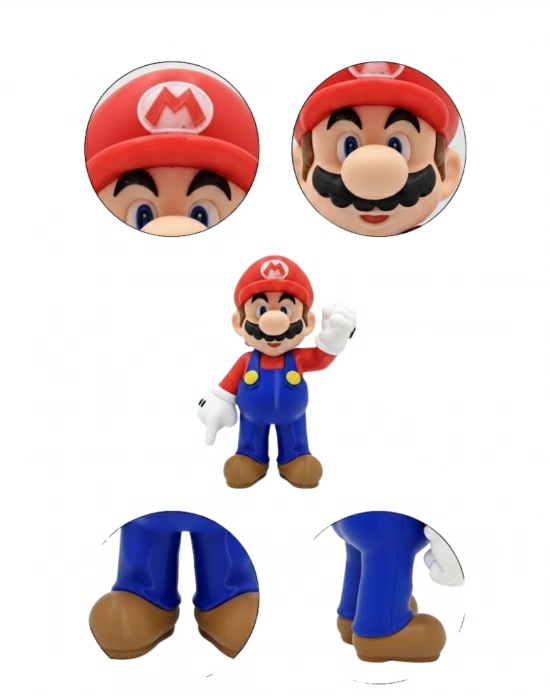 Süper Mario Koleksiyonluk Dekoratif Biblo Oyun Karakter Figürü