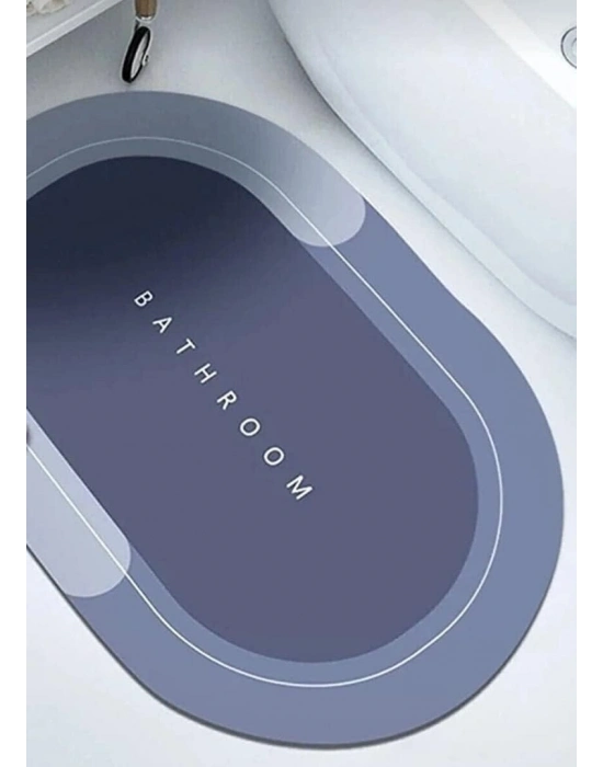 Süper Su Emici Kaymaz Tabanlı Banyo Paspası ( 40x60 )cm