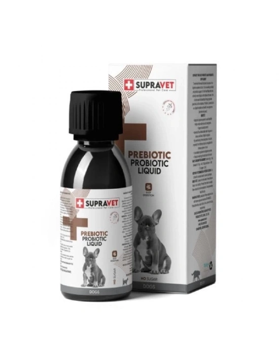 Supravet Probiyotik Bağışıklık Güçlendirici Sıvı Probiyotik + Prebiyotik Köpek Vitamin Takviyesi 100 Ml