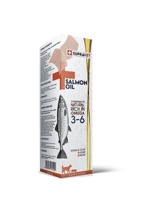 Supravet Salmon Oil Deri Tüy ve Sindirim İştah Açıcı Kedi ve Köpek Somon Yağı 200 Ml