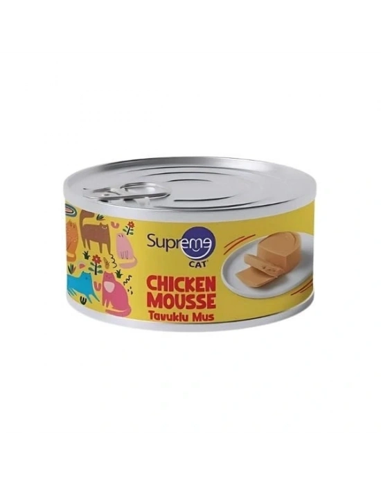 Supreme Cat Püre Tavuklu Yetişkin Konserve Kedi Maması 85 Gr Tekli
