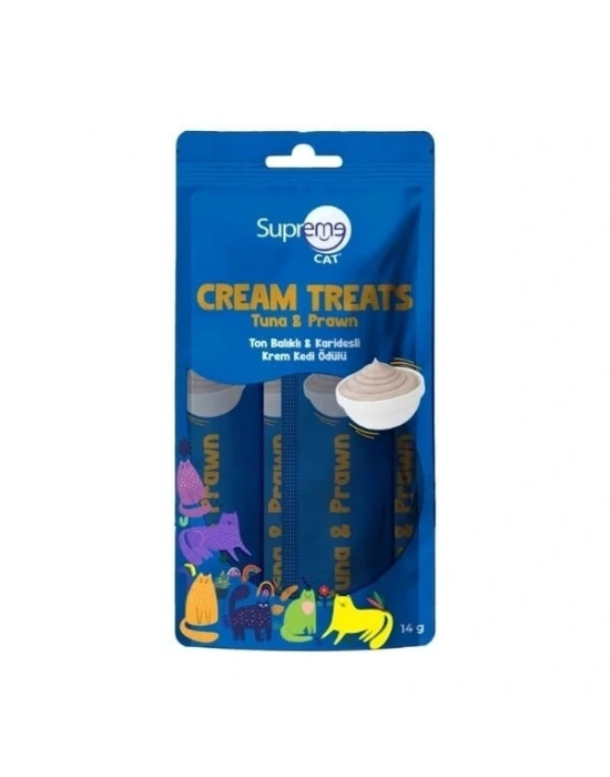 Supreme Cat Ton Balıklı ve Karidesli Sıvı Kedi Ödül Maması 1 Adet 4x14 Gr