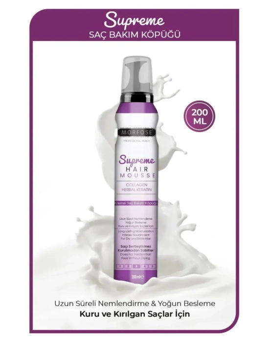Supreme Saç Köpük 200 ML - Nemlendirme - mrfs