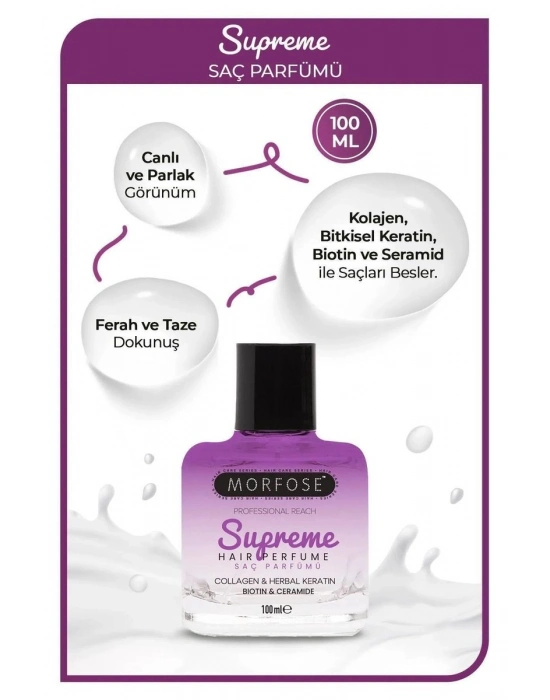 Supreme Saç Parfümü 100 ML - Mat ve Kuru Saçlar İçin - mrfs