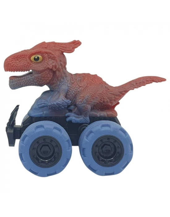 Sürtmeli Dinazor Arabalar 12 cm - H-20 - Parasaurolophus - Mavi