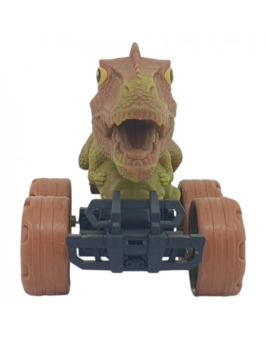 Sürtmeli Dinazor Arabalar 12 cm - H-20 - Stegosaurus -Kahverengi