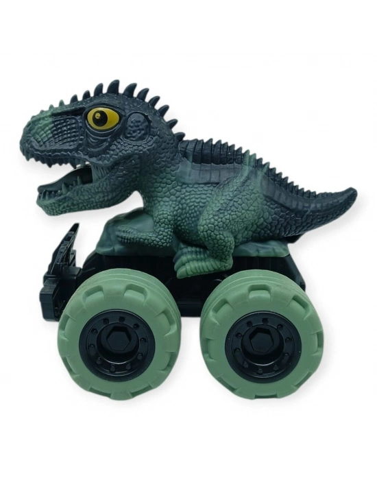 Sürtmeli Dinazor Arabalar 12 cm - H-20 - Stegosaurus - Yeşil