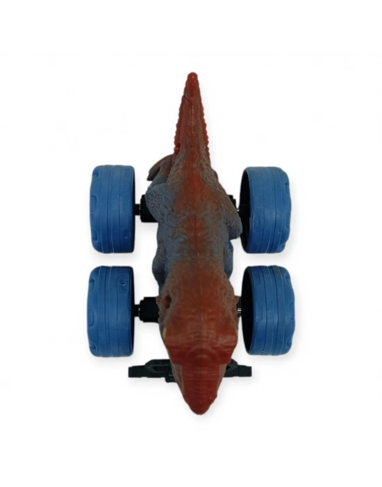 Sürtmeli Dinazor Arabalar 12 cm - H-20 - T-Rex -Kahverengi