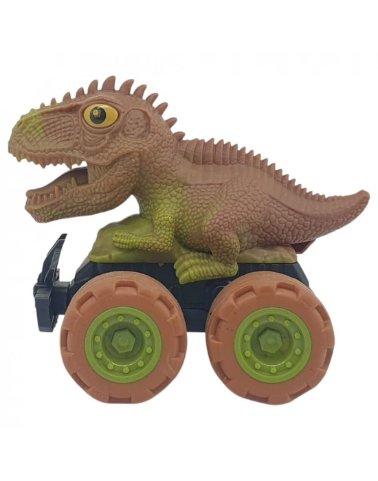 Sürtmeli Dinazor Arabalar 2li - 12 cm - Triceratops & Stegosaurus