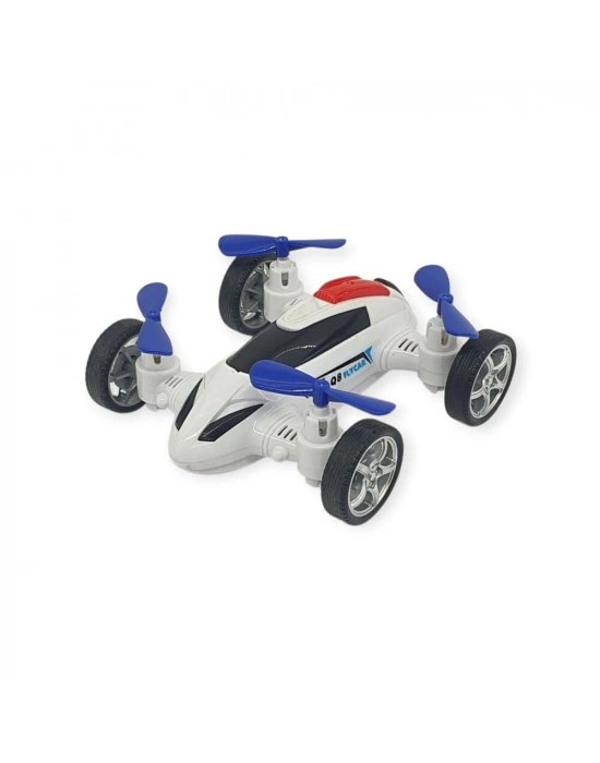 Sürtmeli Drone Araba Hareketli Pervane - Beyaz