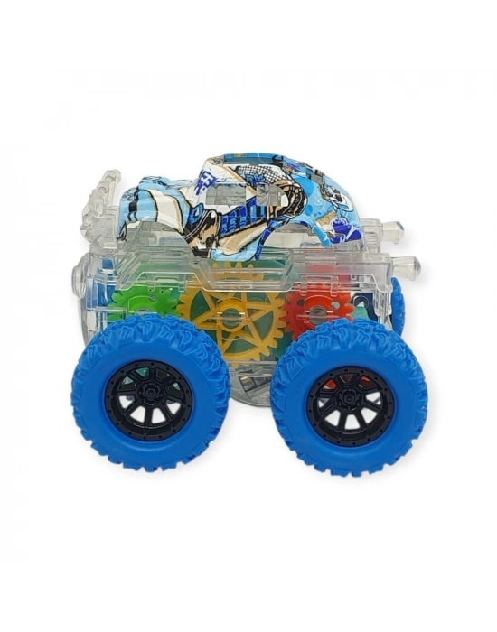 Sürtmeli Işıklı Off-Road Aracı  - 7310 - Mavi