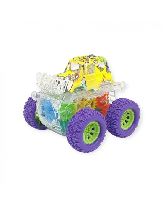 Sürtmeli Işıklı Off-Road Aracı  - 7310 - Mor