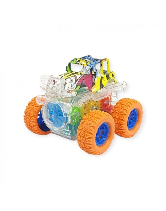 Sürtmeli Işıklı Off-Road Aracı  - 7310 - Turuncu