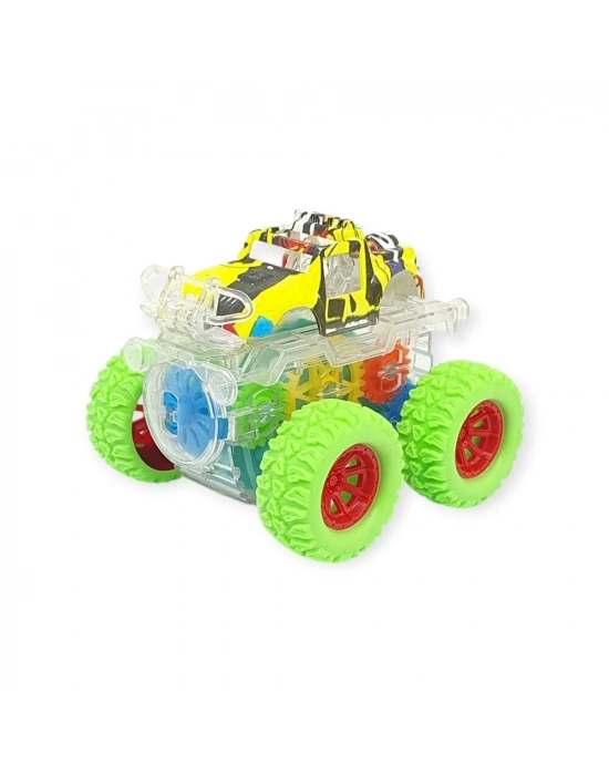 Sürtmeli Işıklı Off-Road Aracı  - 7310 - Yeşil