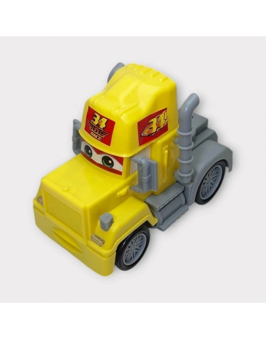 Sürtmeli Oyuncak Tır - Sarı