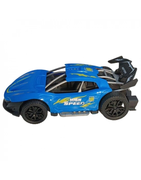 Sürtmeli Yarış Arabası - Mavi