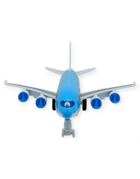Sürtmeli Yolcu Uçağı 16 cm - Mavi